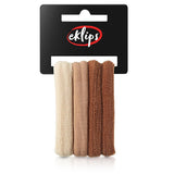 Eklips Large Towel Hair Ties Gentle Hold Assorted 4-Pack
