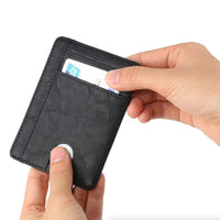 Leather Slim Wallet Credit Card Holder RFID Blocking Pocket ID Money USA
