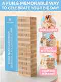 Wedding Guest Book Alternative 75 pcs Wooden Block Guest Book for Sign