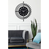 Muyika 41x41cm Metal Modern Wall Clock - Silent Sweep Mechanism, Modern Home Decor