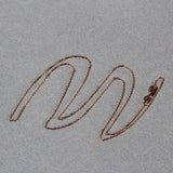Diamond Cut Cable Link Chain in 14k Rose Gold (0.8 mm)