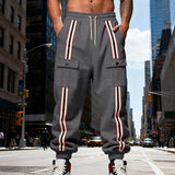 Outdoor Sports Trend Workwear Webbing Retro Loose-fit Sweatpants