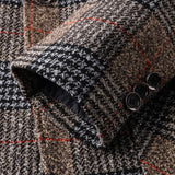 Mid-age Mens Suit Dad-style Casual Single-breasted Blazer