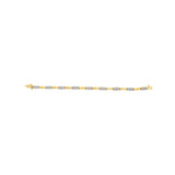 10K Yellow Gold 1.00 Cttw Round-Cut Diamond Spiral Link 7" Bracelet (H-I Color, I2-I3 Clarity)