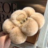 Korea Real Otter Hair Hair Clip Female