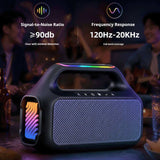 KP-865 Best-selling Wireless Bluetooth Speaker Portable Handle RGB Lighting High-quality Sound High Power In-stock Ideal For Outdoor Gatherings