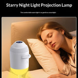 Starry Night Light Projector - Bedroom Ambiance Galaxy Star Projection Lamp for Romantic Ceiling Decor