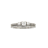 .45ct Diamond Engagement Ring Set 14KT White Gold