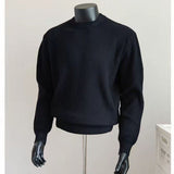 Knitted Sweater Men's Retro Loose Long-Sleeve Top