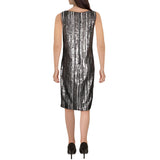 Ralph Lauren Womens Jordinia Sequined Striped Cocktail Dress
