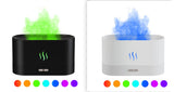 Aroma Diffuser With Flame Light Mist Humidifier Aromatherapy Diffuser With Waterless Auto-Off Protection For Spa Home Yoga Office