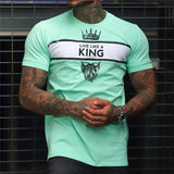 Men's Casual 3D Digital Printed Round Neck Short Sleeved Shirt