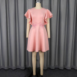 Summer New Fashion Elegant Embroidery Slim Fit Elegant Party Dress