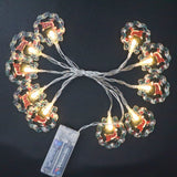 New LED Lighting Chain Christmas Tree Snowman Old Man Halloween Day Atmosphere Decoration