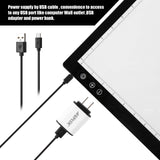 A3 Light Pad A3 LED Tracing Pad Ultra-Thin Drawing Pad Adjustable Brightness