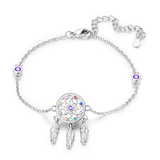 Silver Plated Stars Heart Shape Butterflies Clover Clasp Bracelet for Women Fit Original Charms Beads DIY Making Gift
