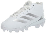 adidas Adizero Impact.2 Spark Molded Football Sneaker White/Silver Metallic/White 6 US Unisex Big Kid