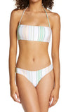 ONeill Dreamland Beach Stripe Bandeau Bikini Top, Size XS