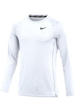 Nike Mens Pro Slim Long Sleeve Training Top (Small White)
