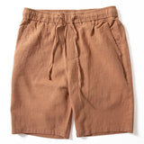 Men's Slim-fit Straight-leg Hemp Five-pocket Pants