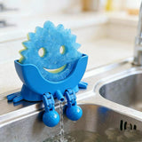 A Dish Sponge Holder With A Draining Rackemoji Design For Neater More Organized Storage