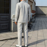 Mens Business Single-Breasted Suit Set