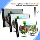 A4 Size LED Artcraft Tracing Light Pad Box Tattoo Animation Designing