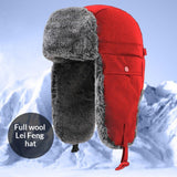 Men's Winter Windproof Ear-Protecting Outdoor Lei Feng Cap