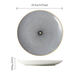 Set of 4 Ceramic 8 Salad Plates  Microwave  Oven Safe