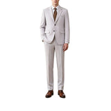 Mens Solid-Color Suit Business Formal Attire Set