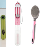 Portable Cat Dog Water Bottle Food Feeder Drinker Poop Dispenser 3 In 1 Leak-proof Multifunctional Dog Water Bottle Pet Products