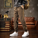 Mens Loose Fit Trendy AnkleTightening Pants