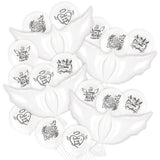 24pcs White Funeral Memorial Balloons with 4pcs White Dove Balloon Remembrance to Release in Sky for Happy Heavenly Birthday Anniversary Death In Memory of Life Funeral Party Supplies Decorations