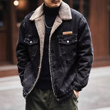 Corduroy Cotton-padded Casual Coat For Men