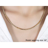 2.5mm 14k Yellow Gold Semi Solid Box Chain