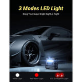 A6 Car Tire Inflator 12V DC Air Compressor Portable Multifunctional Tire Pump 3 LED Lights