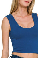 Zenana Double Layered Cropped Tank Top