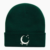 Amazon Embroidered Knitted Hat With Moon And Stars Design AutumnWinter Wool Hat