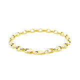 4.6mm 14k Yellow Gold Oval Rolo Bracelet