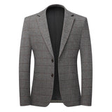 Mens Casual Suit Stretchy Wrinkle-free Trendy Suit