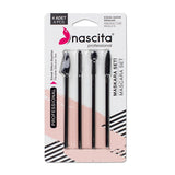 Nascita 4-Piece Silicone Mascara and Brow Brush Set