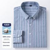 Men's Cotton Long Sleeve Oxford Woven Shirts