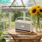 KP-843 Best-Selling Wireless Bluetooth Speaker Portable Handle Home Use RGB Ambient Light Factory Direct Wholesale Export-Exclusive