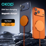 KP-325 Best-Selling 25W High-Power Magnetic Wireless Fast Charger Qi2 Compatible Low-Temperature Ultra-Slim Design For IPhon