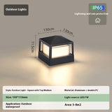 Outdoor Aluminum Wall Pillar Lamp