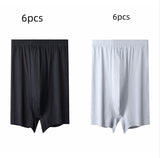 Men's High-waisted Pure Cotton Plus Size Loose Deep-crotch Cotton Breathable Boxer Shorts