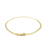 10k Yellow Gold Mariner Link Anklet 1.7mm
