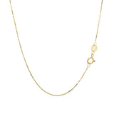 14k Yellow Gold Classic Box Chain 0.6mm