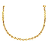 14k Yellow Gold Polished Cable Link Necklace