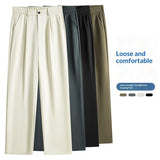 Mens Fashionable Straight-Leg Loose Casual Pants